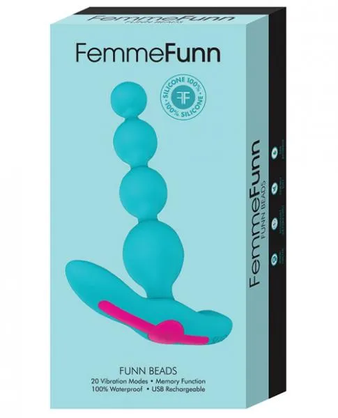 Anal FemmeFunn Femmefunn Funn Beads Vibrating Anal Beads Turquoise Blue Anal FemmeFunn Femmefunn Funn Beads Vibrating Anal Beads Turquoise Blue