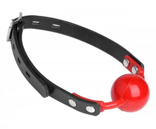 Master Series Male Sex Toys Hush Red Silicone Ball Gag Matte Finish OS Master Series Male Sex Toys Hush Red Silicone Ball Gag Matte Finish OS