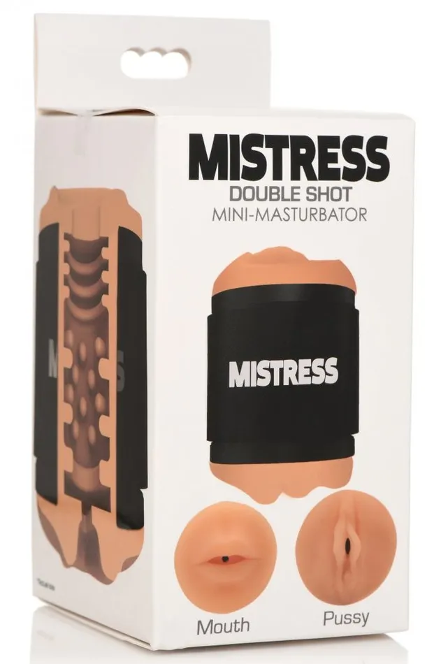 Sd Male Sex Toys Double Shot Mouth and Pussy Stroker Medium