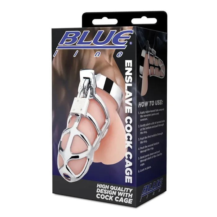 Blue Line Male Sex Toys Blue Line Enslave Cock Cage