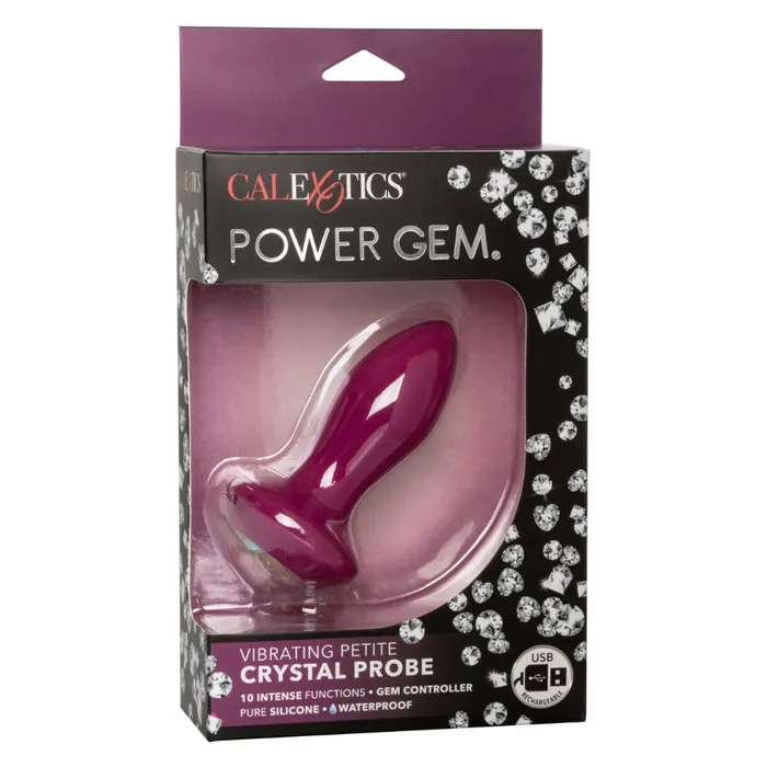 California Exotic Anal Power Gem Vibrating Petite Crystal Probe Butt Plug California Exotic Anal Power Gem Vibrating Petite Crystal Probe Butt Plug