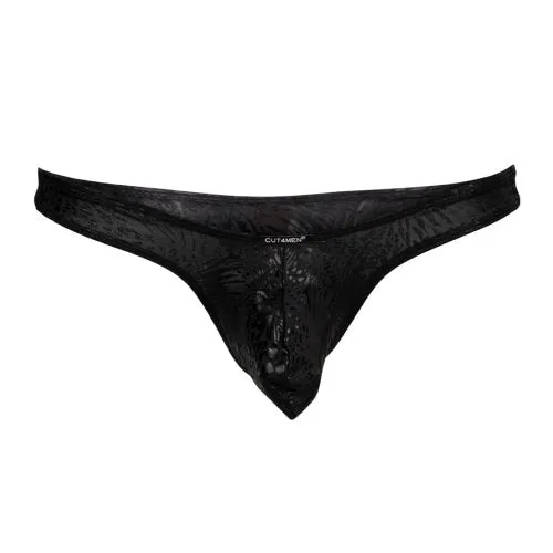 Mens Underwear Cut 4 Men C4M Pouch Enhancing Thong Leopard Small