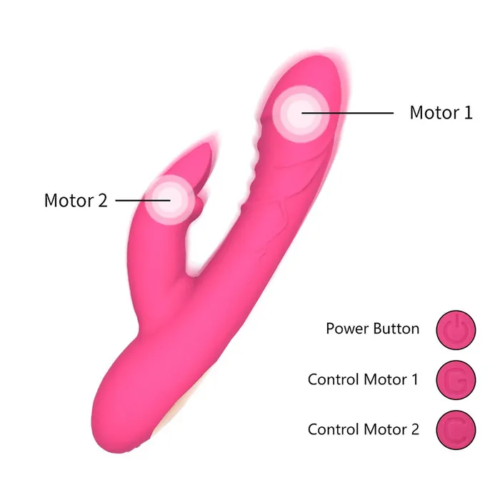 mysite Vibrators Double vibrater Rabbit Dildo Sex toy