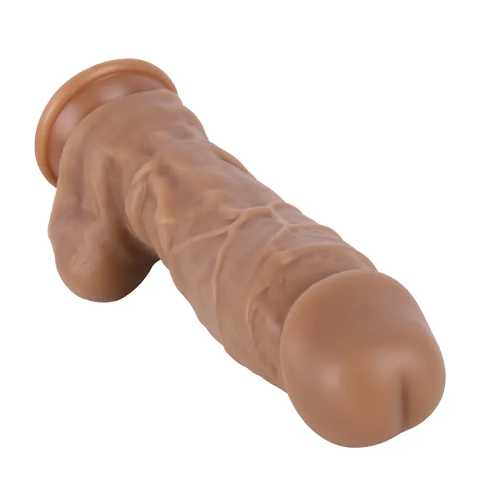 MD 886 Mustang Silicone Thick Realistic Dildo Brown MD Female Sex Toys