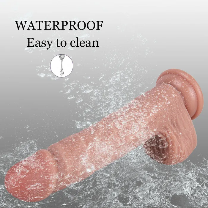 MD Female Sex Toys MD Dawn XL Silicone Realistic Dildo Dark Flesh