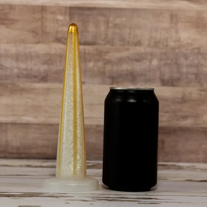Advocate Small Smooth Silver Gold Sparkle Drip Coloration ThemFriends Female Sex Toys