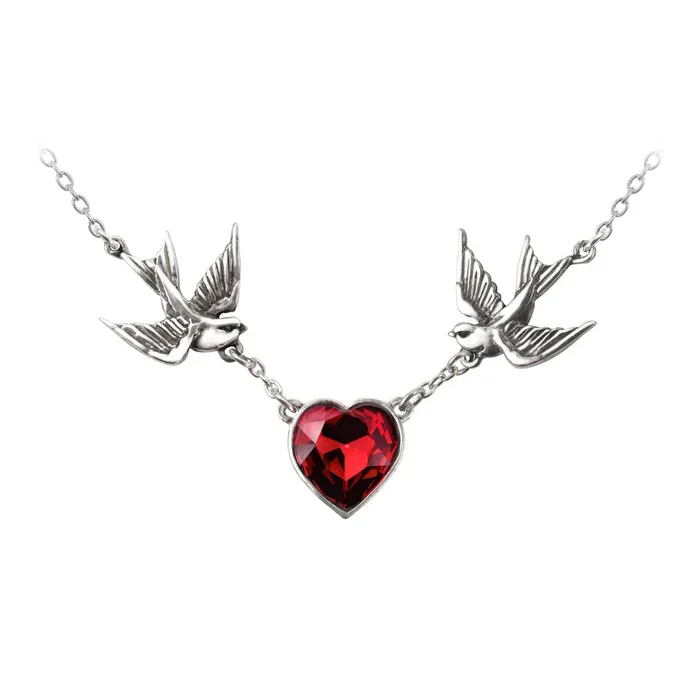 Anal Swallow Heart Necklace Alchemy of England
