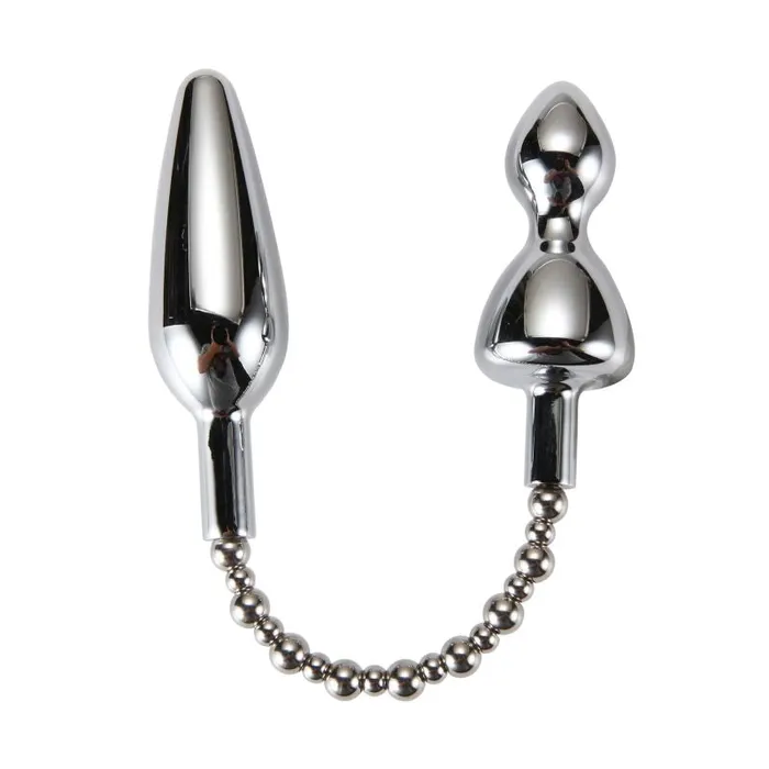 Anal XMEN Silver Dome Double Metal Plug Anal XMEN Silver Dome Double Metal Plug