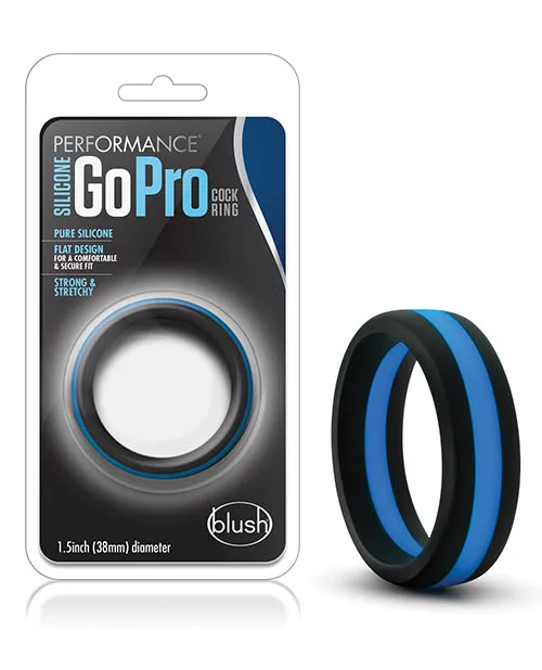 Blush Novelties Blush Performance Silicone Go Pro Cock Ring Blackblue Anal Blush Novelties Blush Performance Silicone Go Pro Cock Ring Blackblue Anal