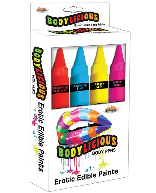 Bodylicious Edible Pens Pack Of 4 Hott Products Male Sex Toys