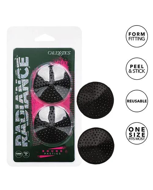 California Exotic Novelties Anal Radiance Round Pasties Black Os
