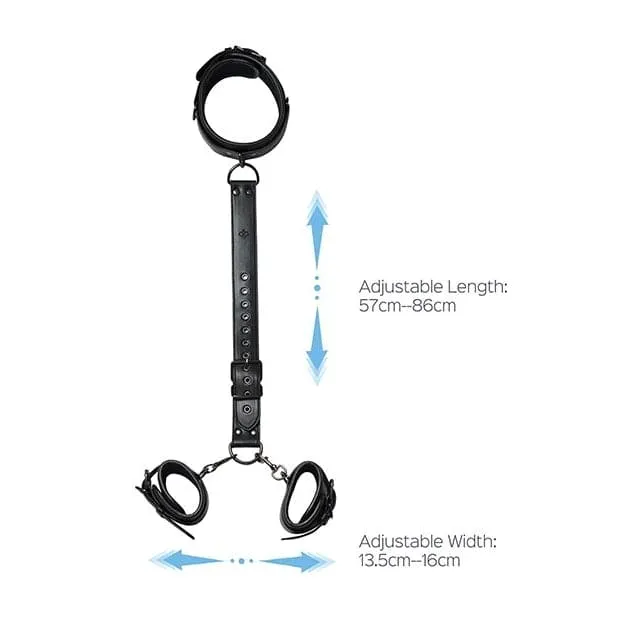 Couples Kinky Play Box Locking Harness Collar to Wrist Restraints Honey Play Box