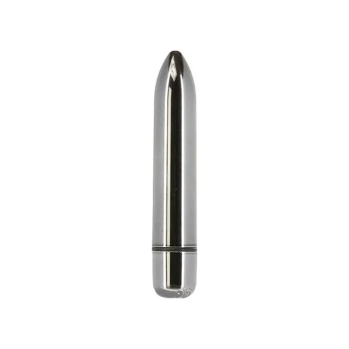 Female Sex Toys PowerBullet PowerBullet Platinum Bullet Vibrator 9cm Silver