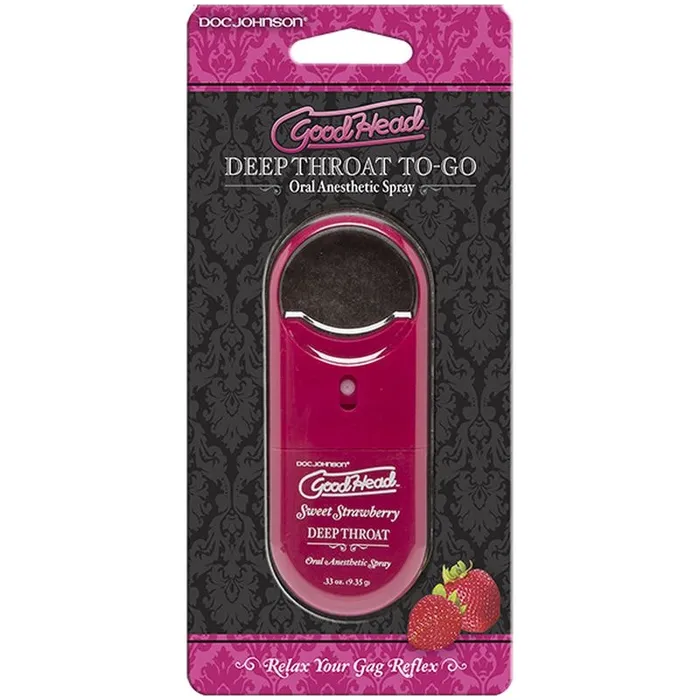 GoodHead Vibrators GoodHead ToGo Deep Throat Spray Sweet Strawberry 9ml