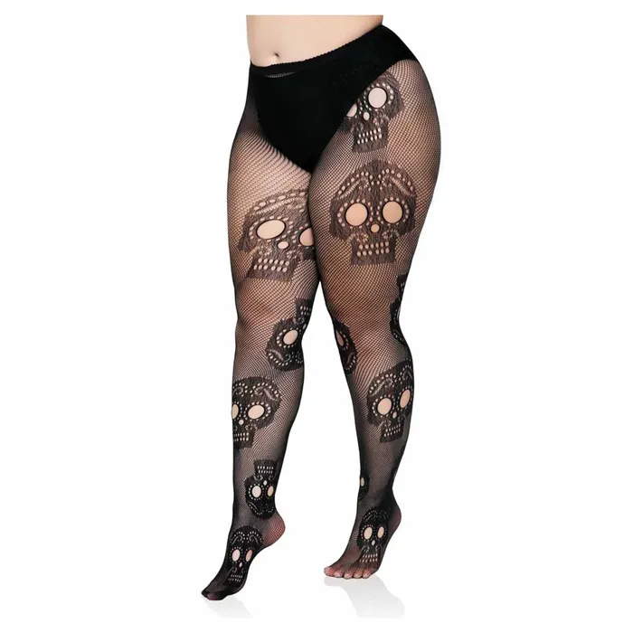 Leg Avenue Sugar Skull Net Tights iloveexcitement Vibrators