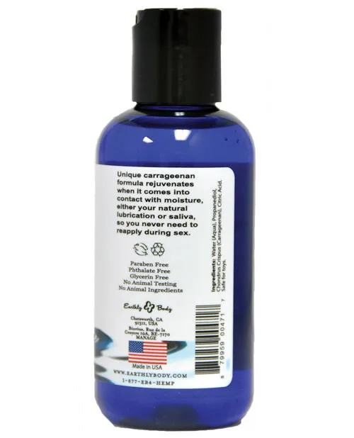 Lubricants Earthly Body Earthly Body Waterslide Personal Lubricant Wcarrageenan 4 Oz Bottle Lubricants Earthly Body Earthly Body Waterslide Personal Lubricant Wcarrageenan 4 Oz Bottle