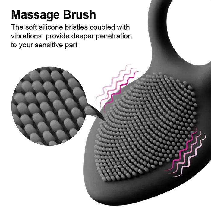 Luvkis Men Single Cock Rings Vibrator Generation 2 Black Luvkis Female Sex Toys