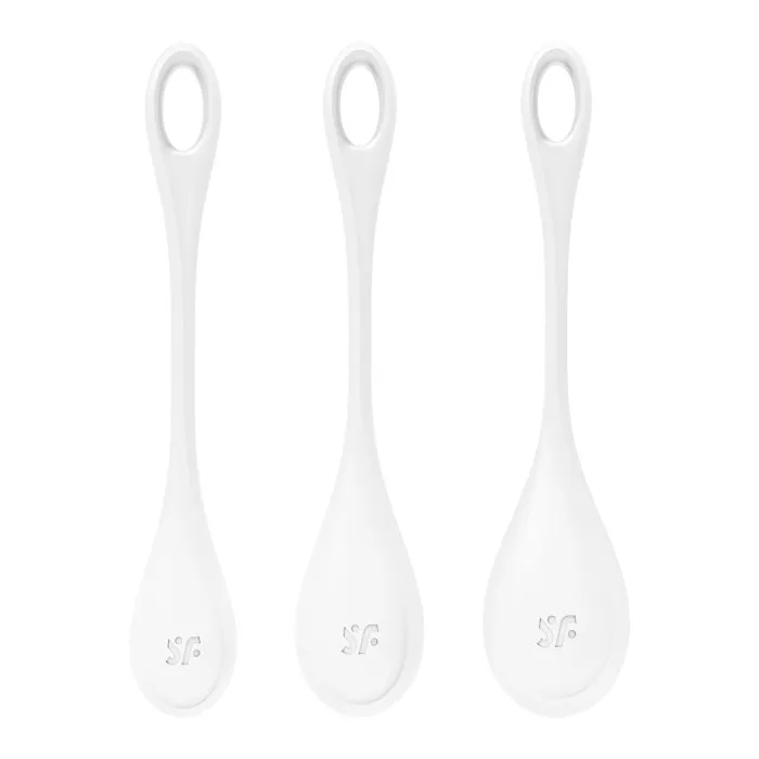 Satisfyer Satisfyer Yoni Power Balls 1 White 3 Pc Set Anal