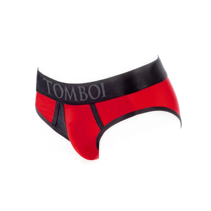 SpareParts HardWear Vibrators SpareParts Tomboi Cover Brief Nyl Red XS