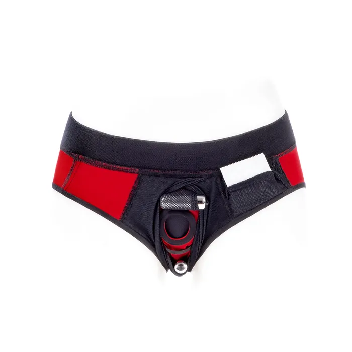 SpareParts HardWear Vibrators SpareParts Tomboi Cover Brief Nyl Red XS