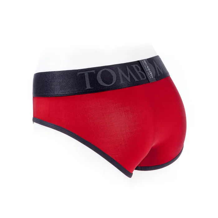 SpareParts HardWear Vibrators SpareParts Tomboi Cover Brief Nyl Red XS