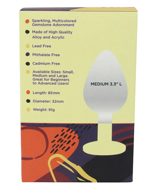 Thank Me Now Anal Voodoo Walk Medium Metal Plug Silver