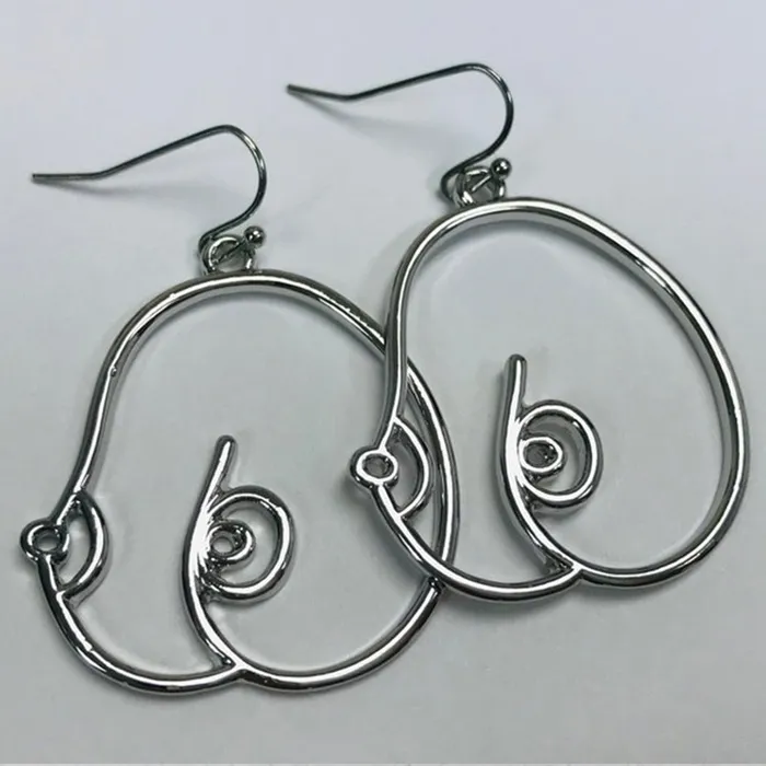 Vibrators Taras Teazers Metallic Breasts Earrings