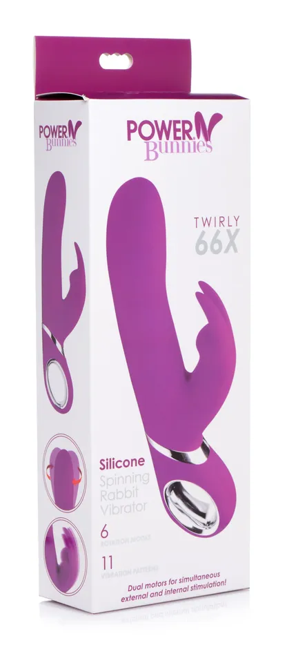 Curve Toys Twirly 66x Spinning Silicone Rabbit Vibrator Female Sex Toys Curve Toys Twirly 66x Spinning Silicone Rabbit Vibrator Female Sex Toys