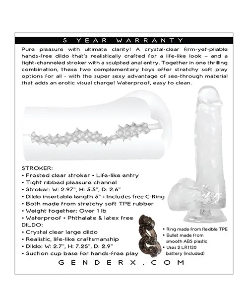 Evolved Novelties INC Anal Gender X Clearly Combo Clear