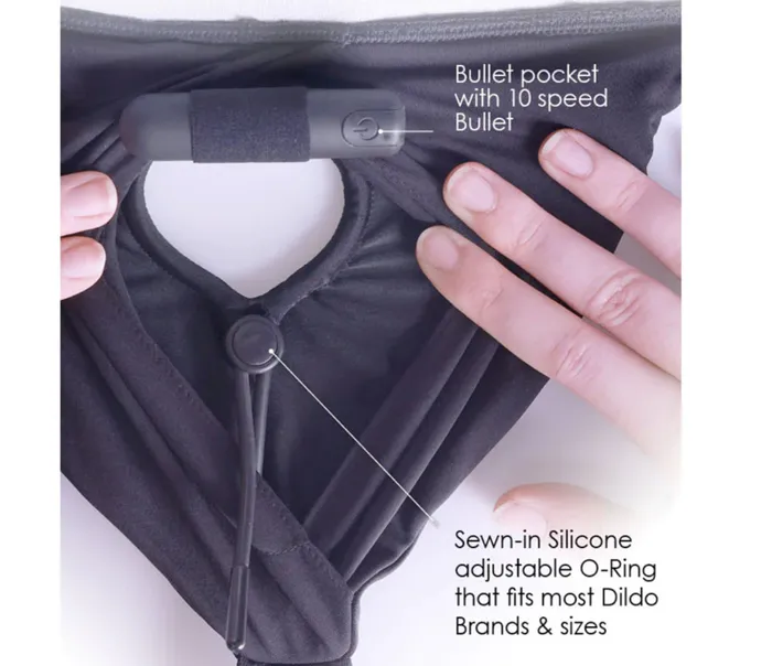 Female Sex Toys Ouch Boxer Strap On Vibrating Set Black ML Ouch Female Sex Toys Ouch Boxer Strap On Vibrating Set Black ML Ouch