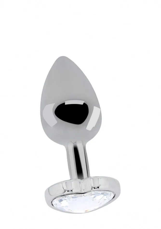 Love Heart Diamond Plug 315 Inch Silver Shots America Anal