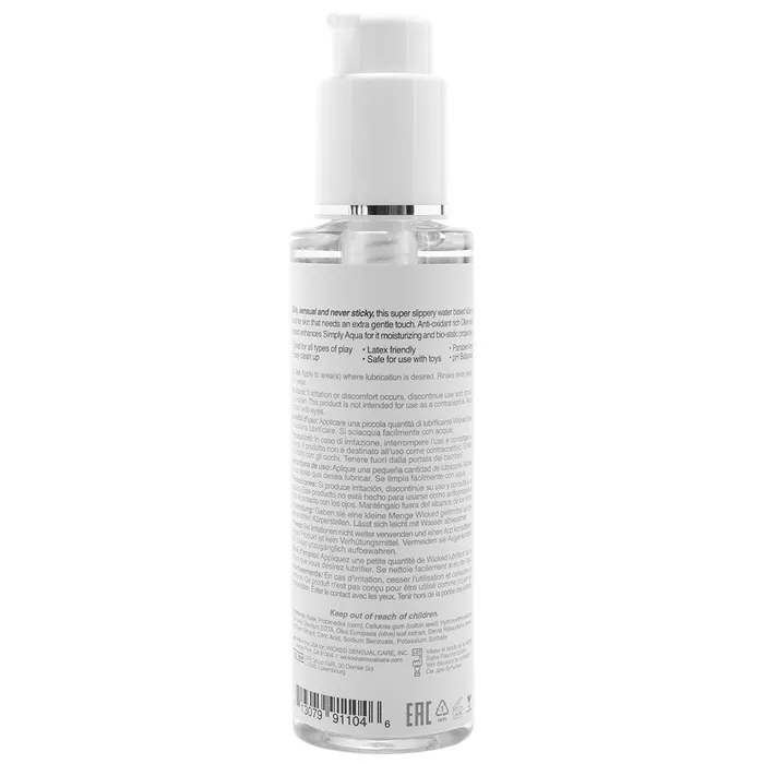 Nalpac Lubricants Wicked Simply Aqua Water Based Lubricant 4 oz Nalpac Lubricants Wicked Simply Aqua Water Based Lubricant 4 oz