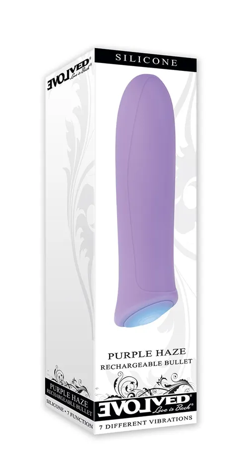Vibrators Evolved Novelties Purple Haze Powerful Vibrating Silicone Bullet 5 Year Warranty